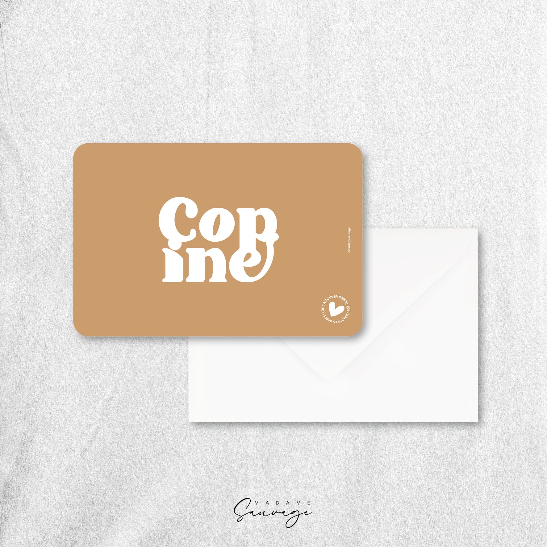 Carte "Copine" - Collection Amour En Barre