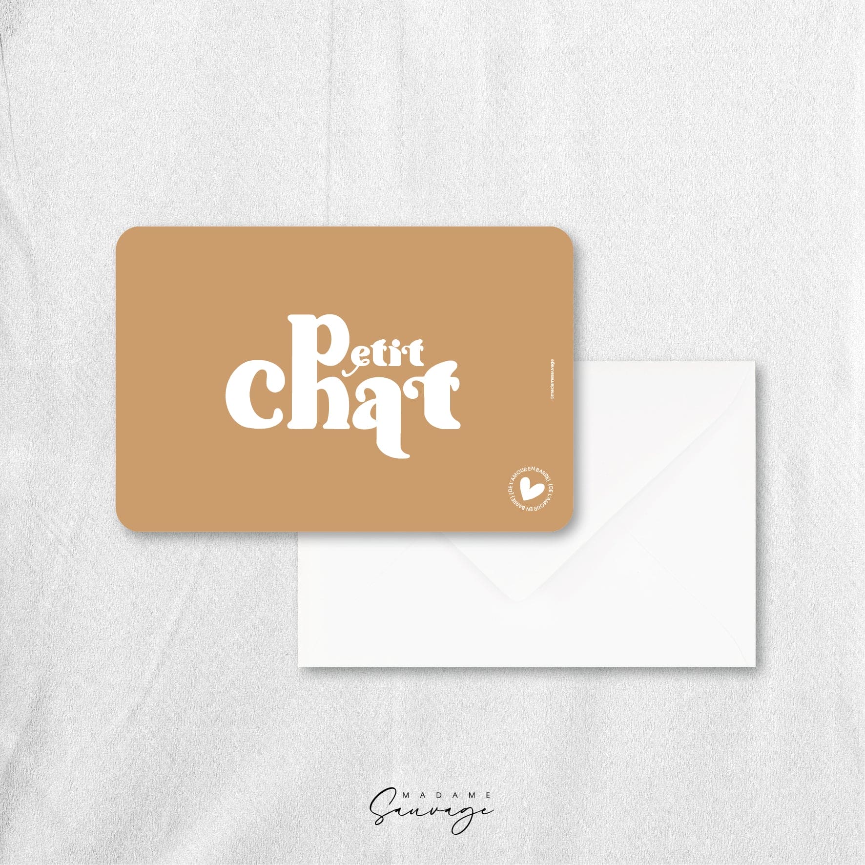 Carte "Petit Chat" - Collection Amour En Barre