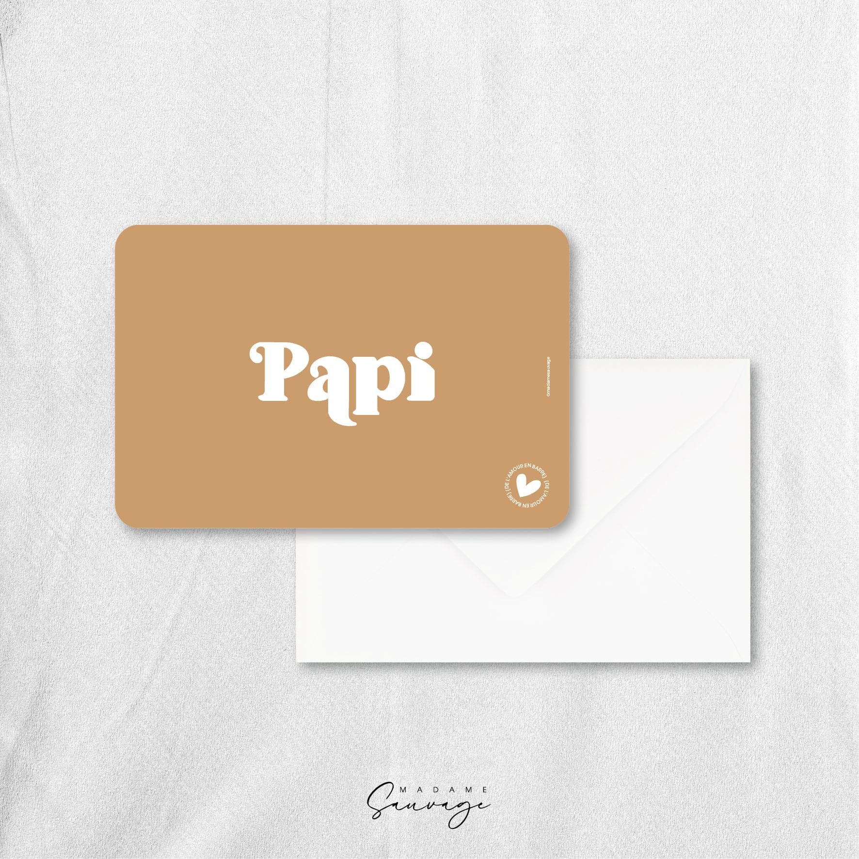 Carte "Papi" - Collection Amour En Barre