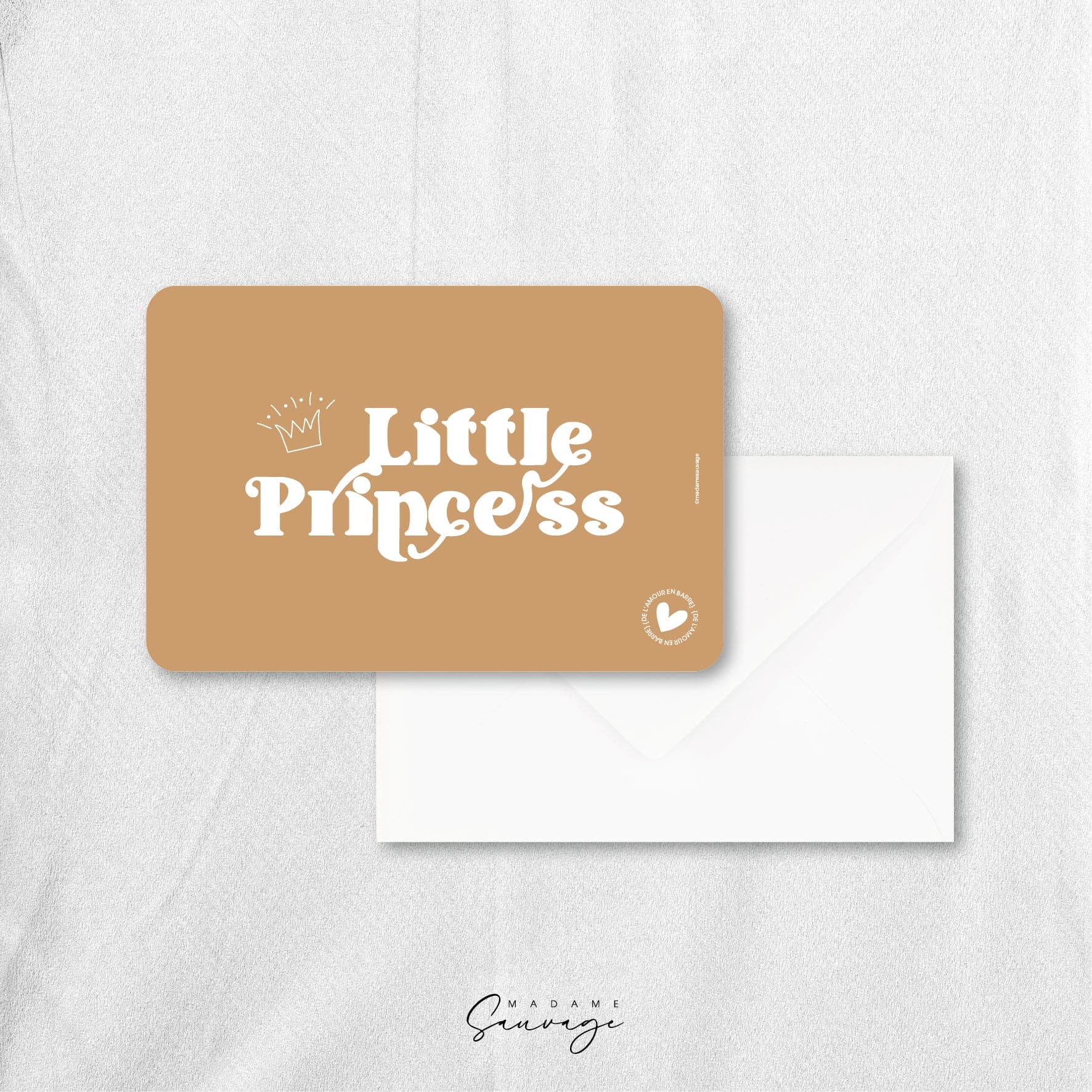 Carte "Little Princess" - Collection Amour En Barre