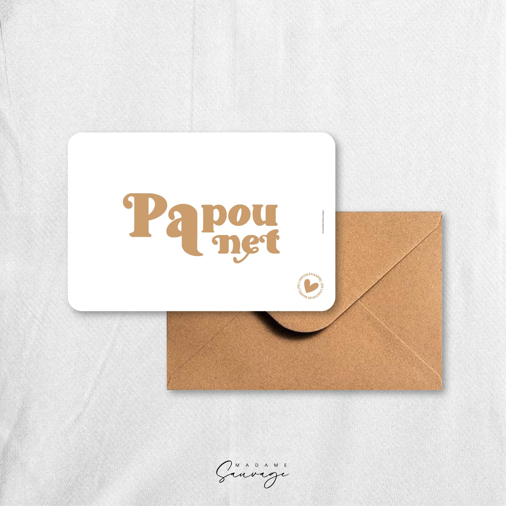 Carte "Papounet" - Collection Amour En Barre