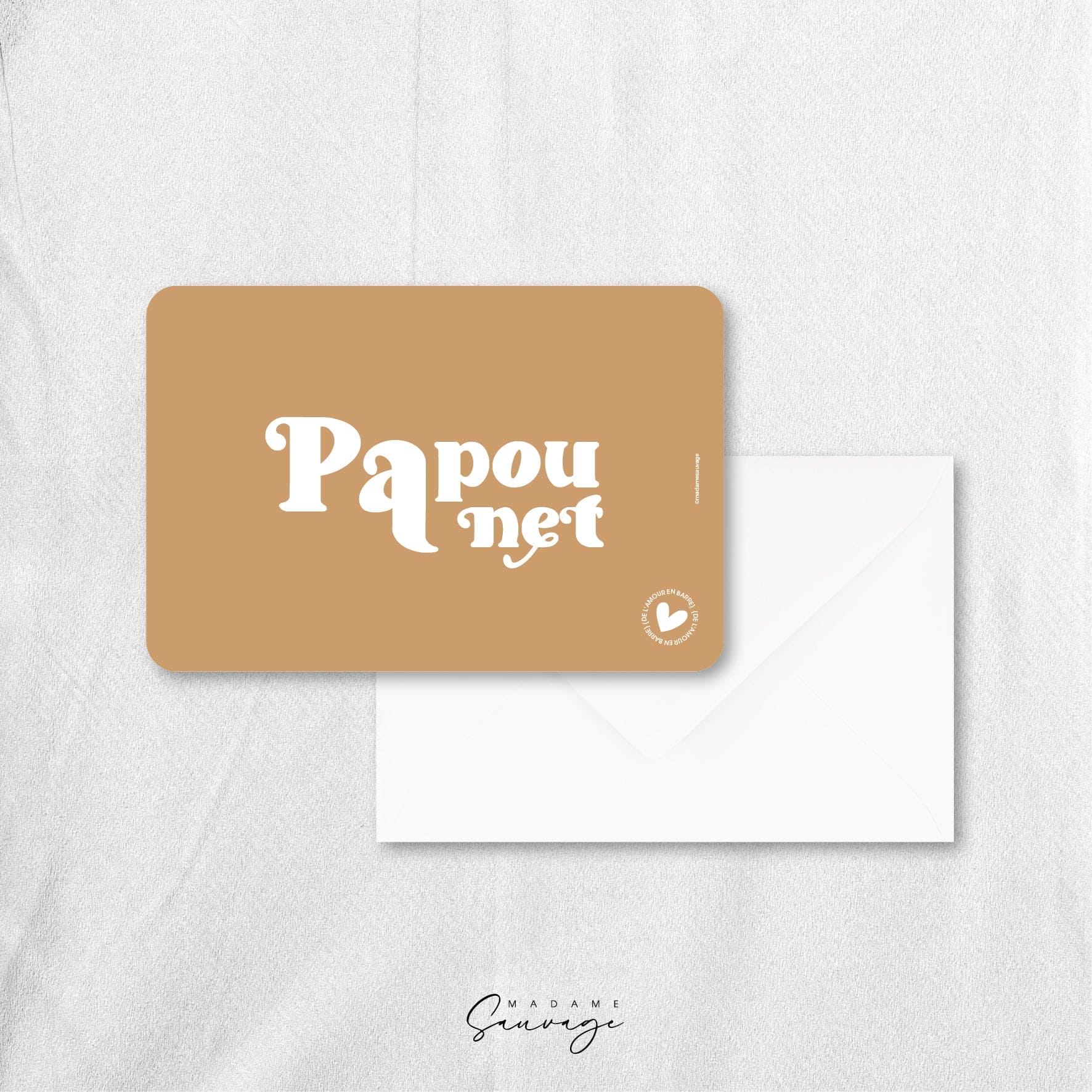 Carte "Papounet" - Collection Amour En Barre