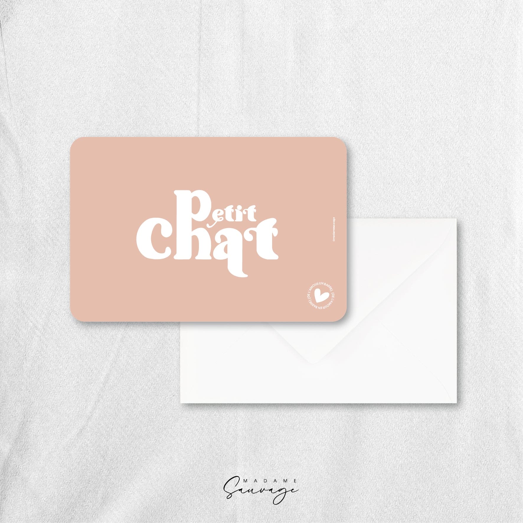 Carte "Petit Chat" - Collection Amour En Barre