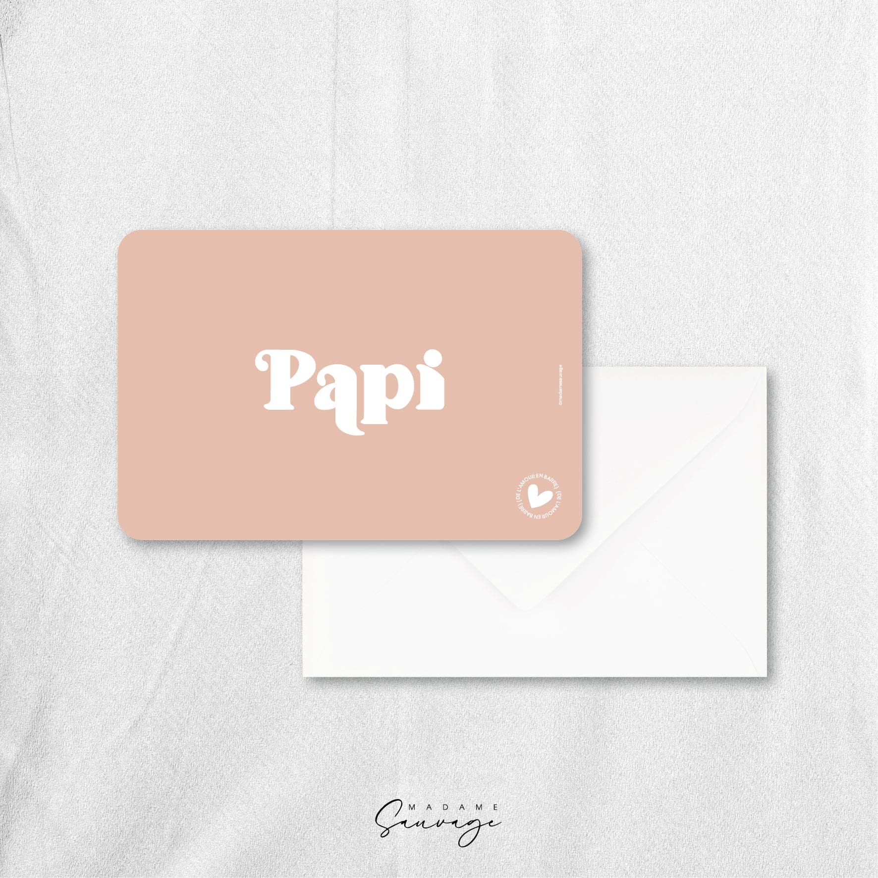 Carte "Papi" - Collection Amour En Barre