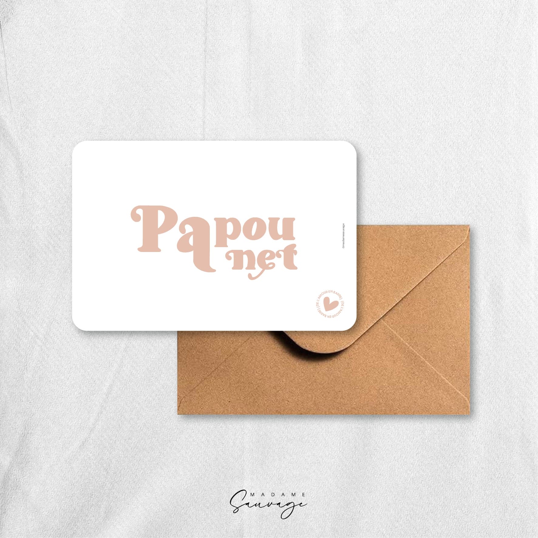 Carte "Papounet" - Collection Amour En Barre