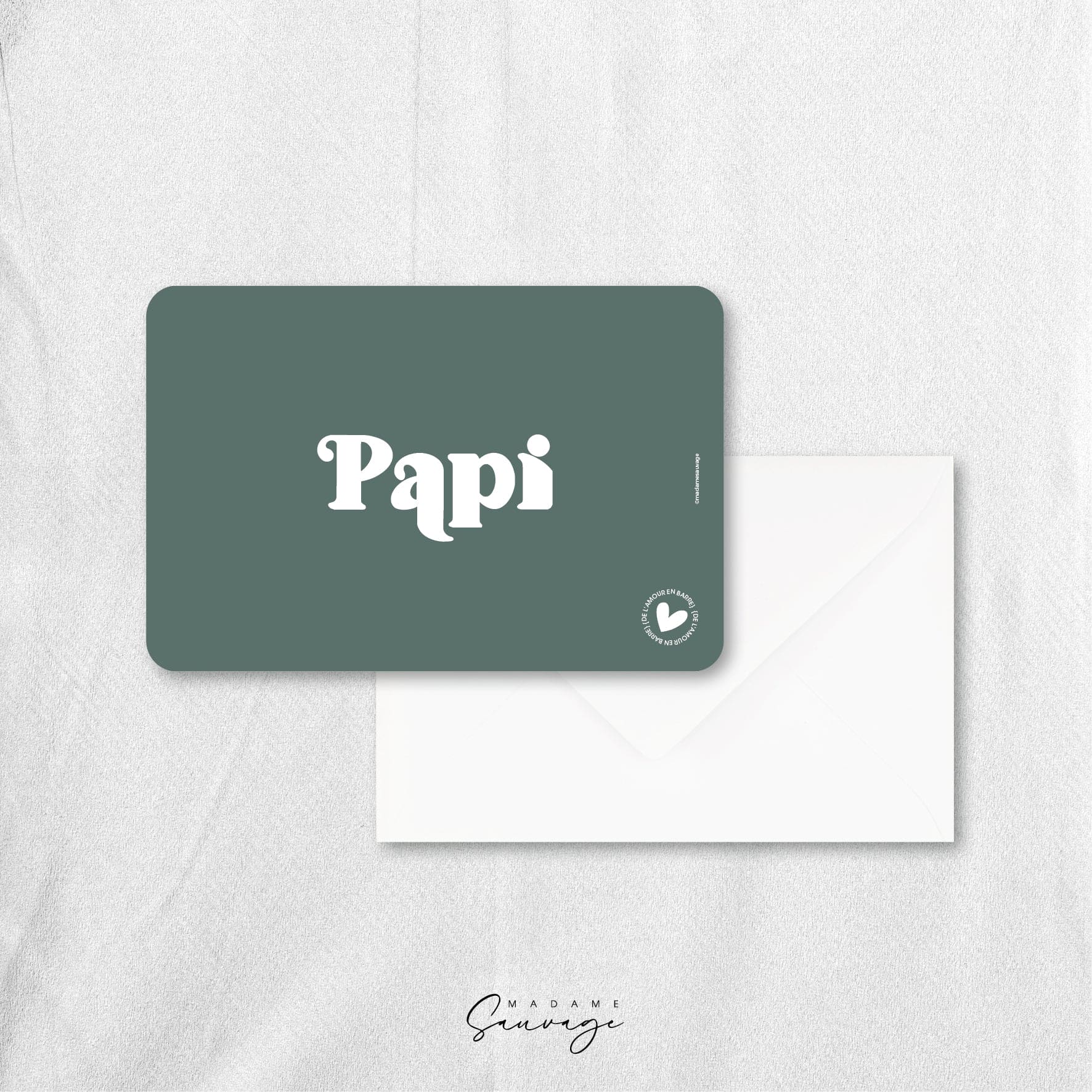Carte "Papi" - Collection Amour En Barre