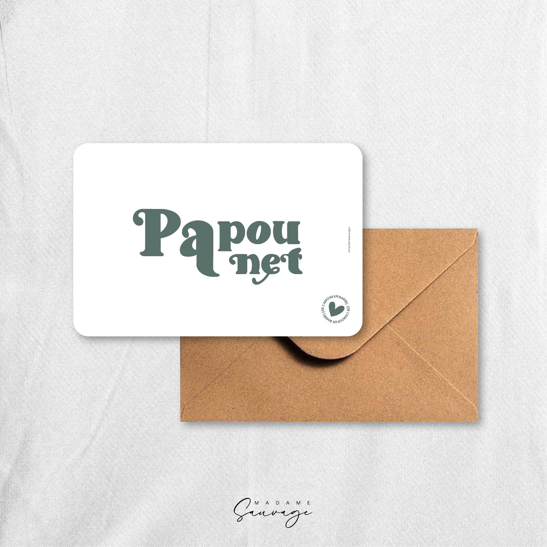 Carte "Papounet" - Collection Amour En Barre