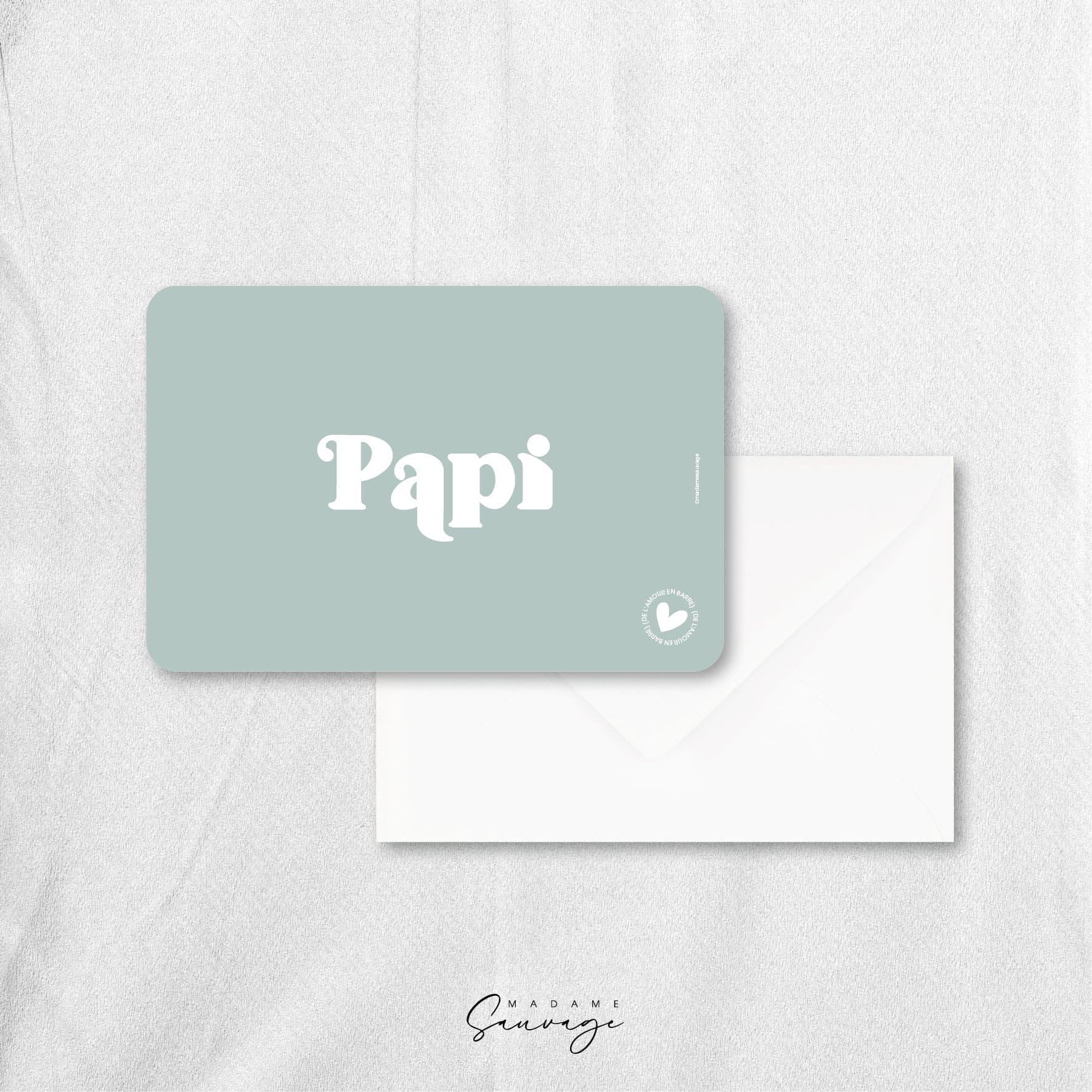 Carte "Papi" - Collection Amour En Barre