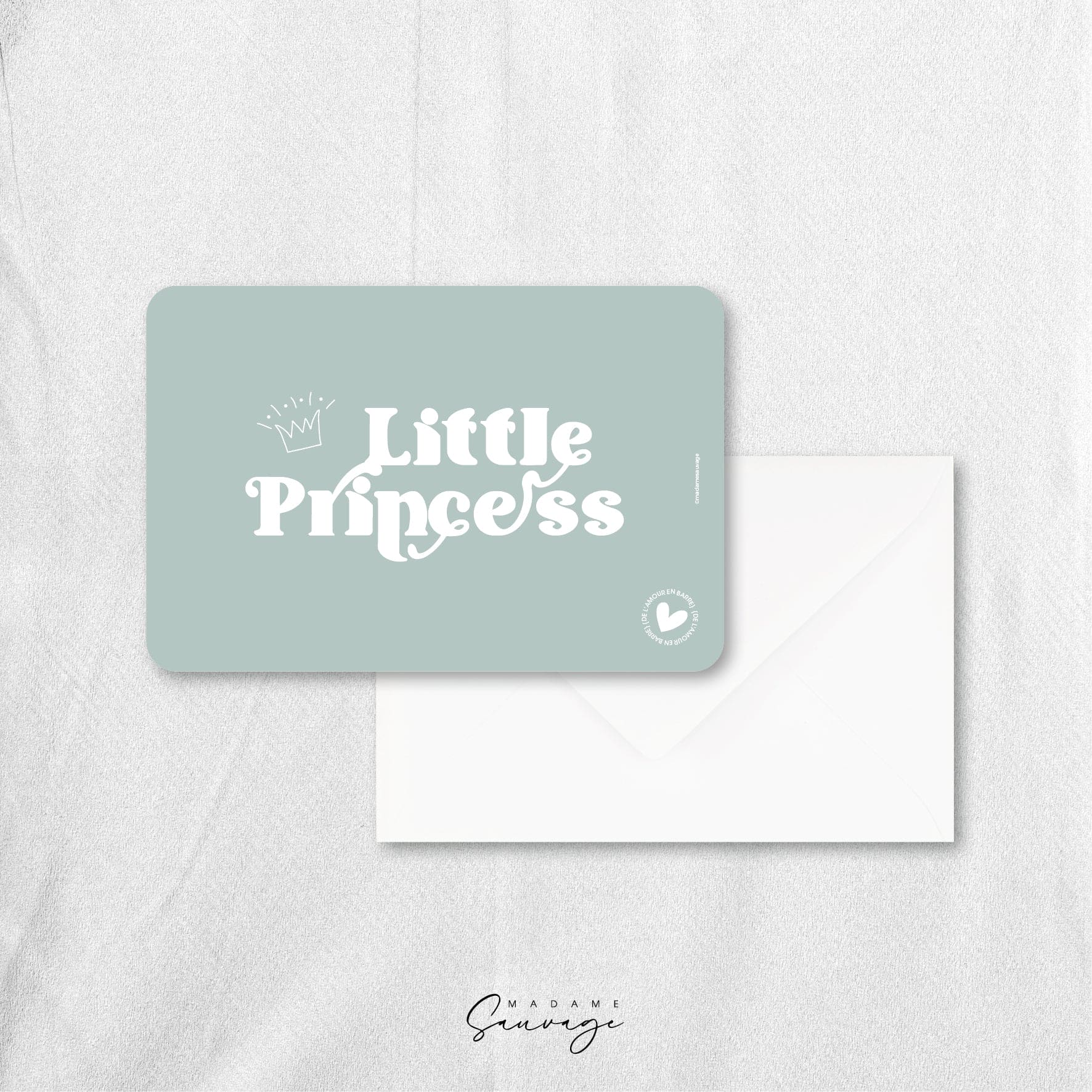 Carte "Little Princess" - Collection Amour En Barre