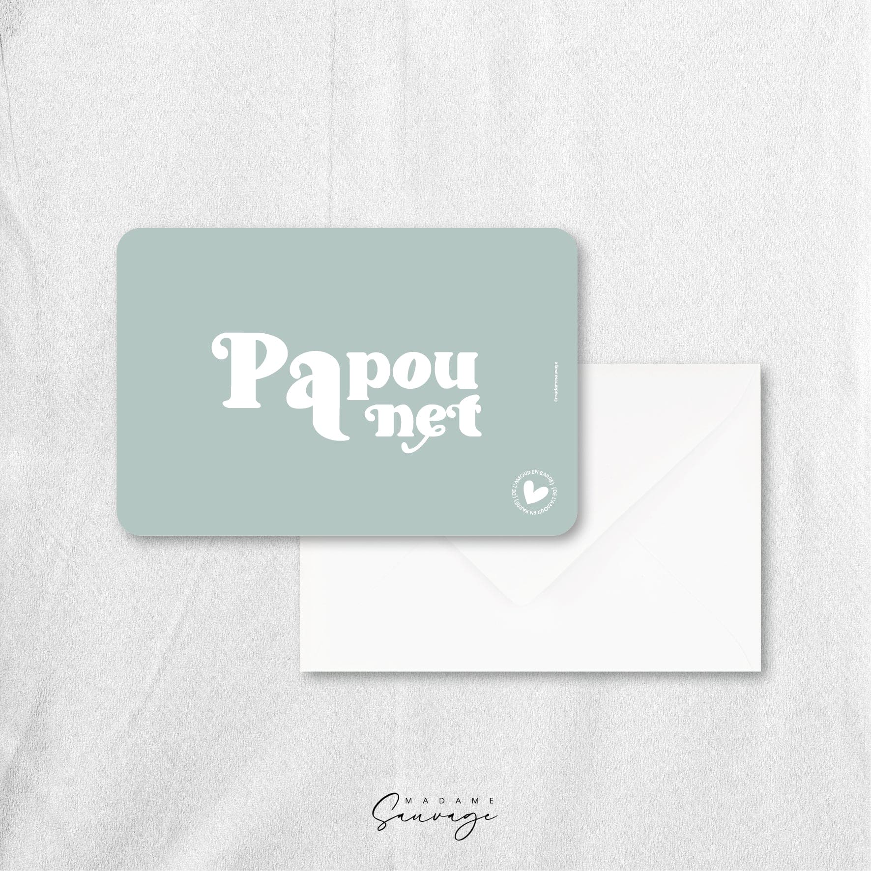 Carte "Papounet" - Collection Amour En Barre