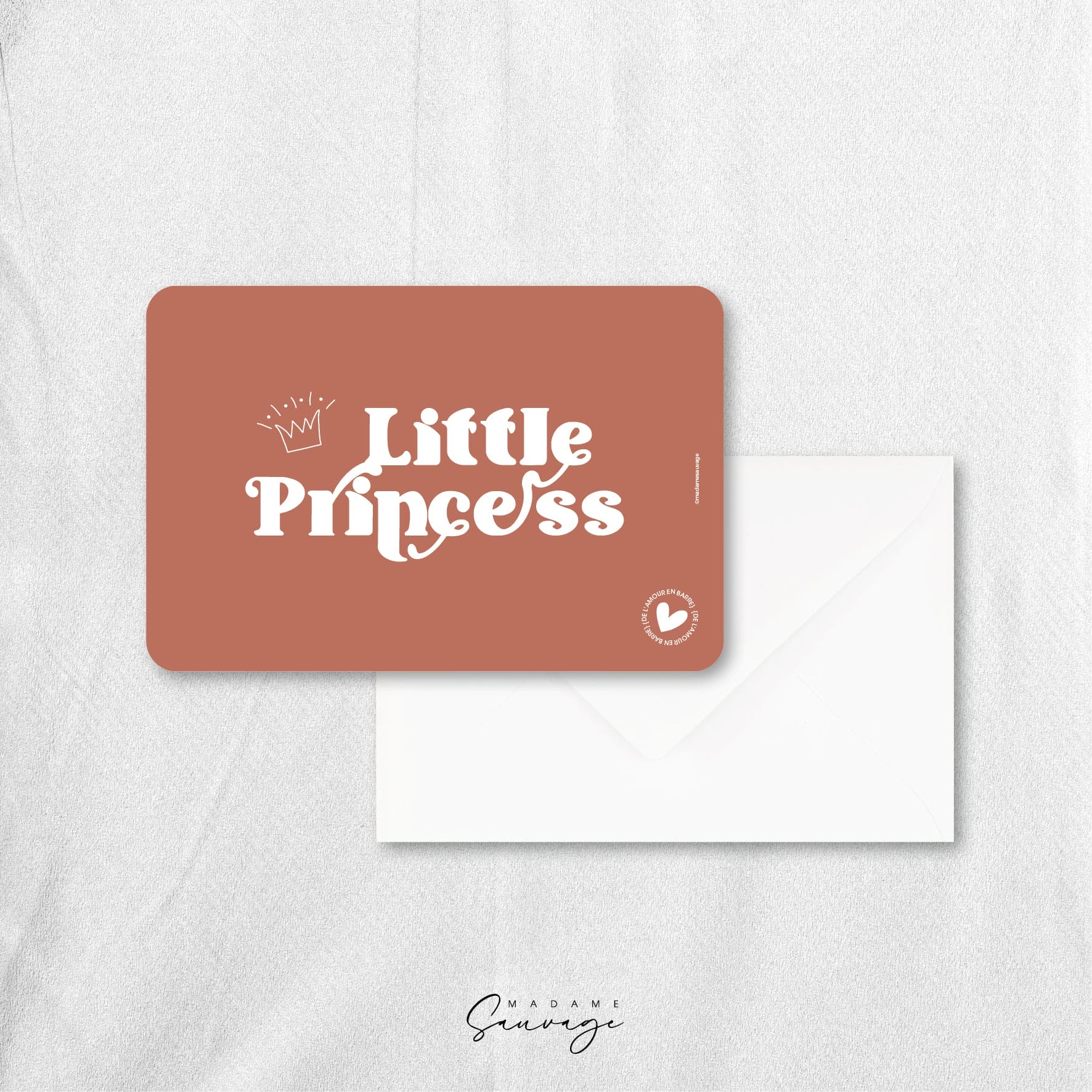 Carte "Little Princess" - Collection Amour En Barre