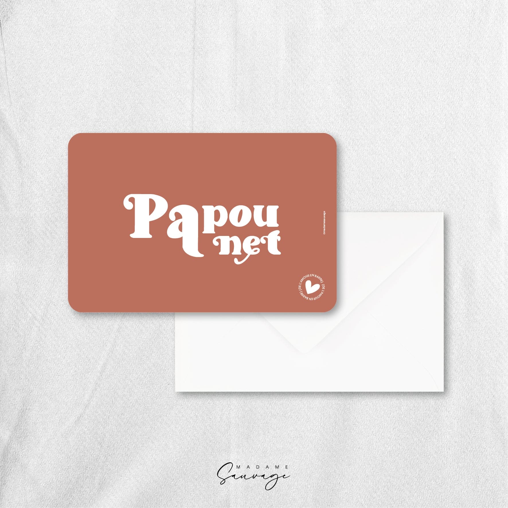 Carte "Papounet" - Collection Amour En Barre