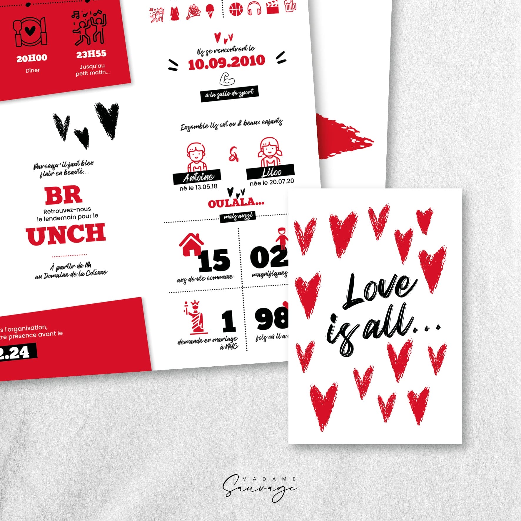 Faire-Part / POSTER de mariage - Love is all