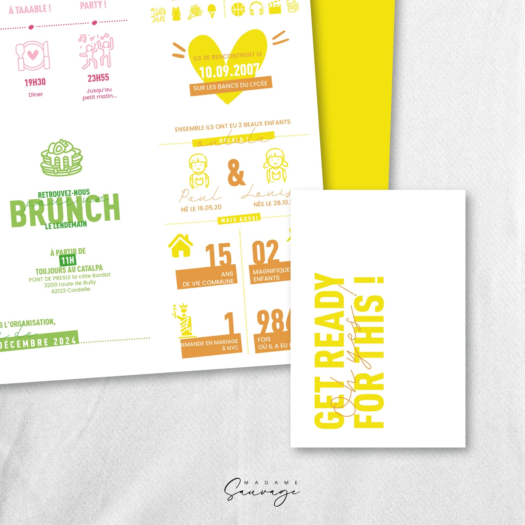 Faire-Part / POSTER de mariage - Get ready