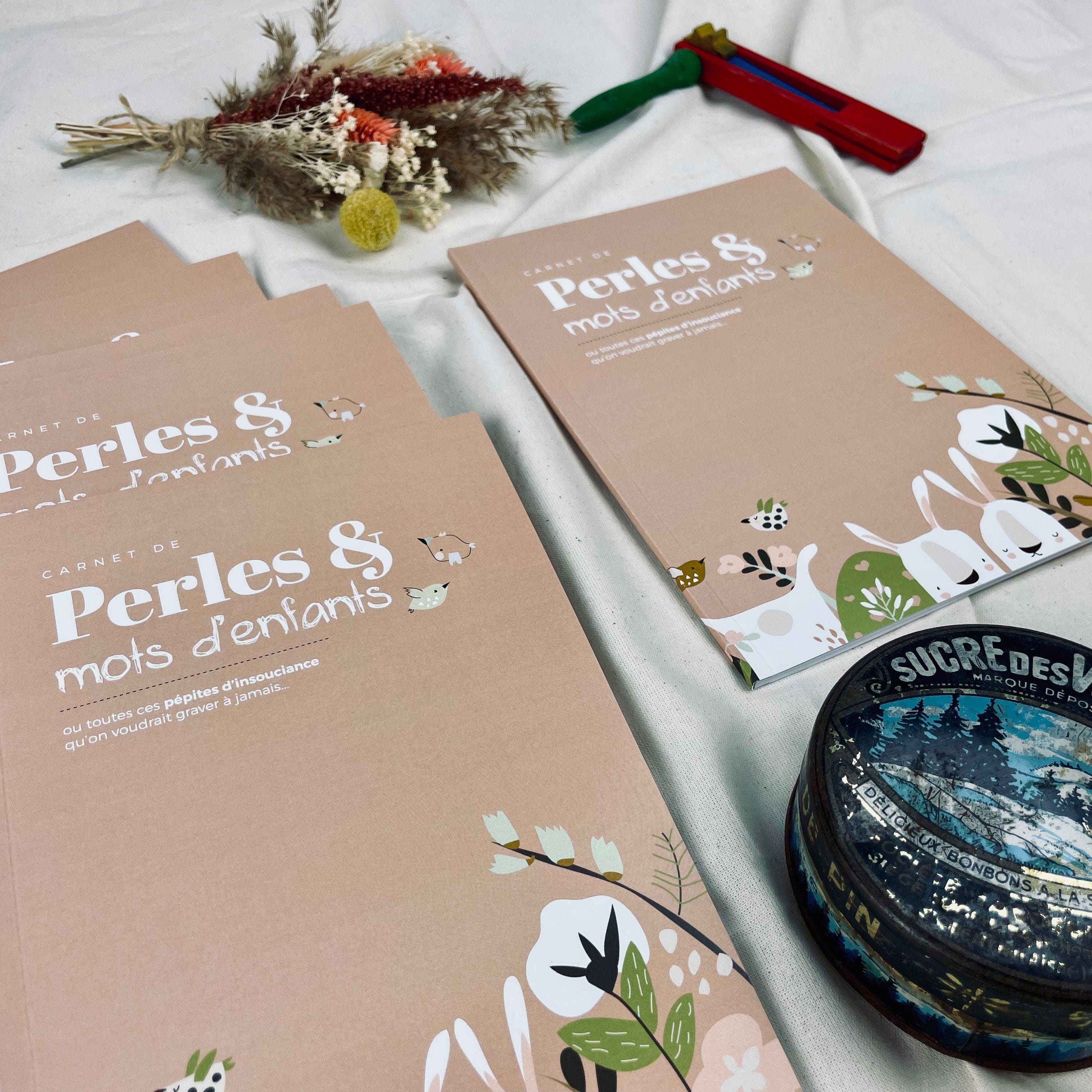 Carnet de perles et mots d'enfants