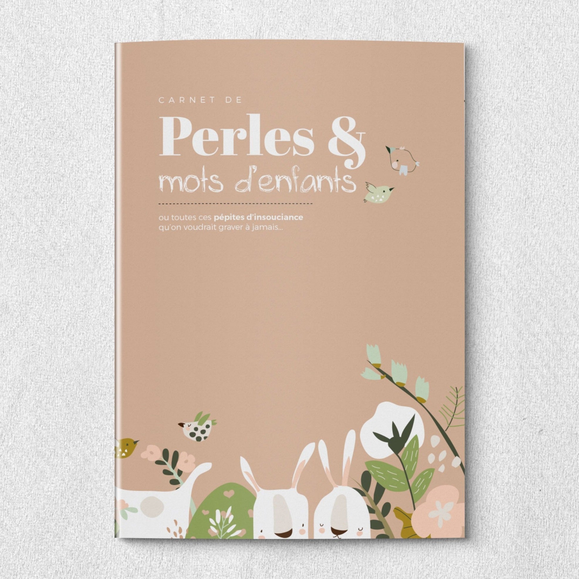 Carnet de perles et mots d'enfants