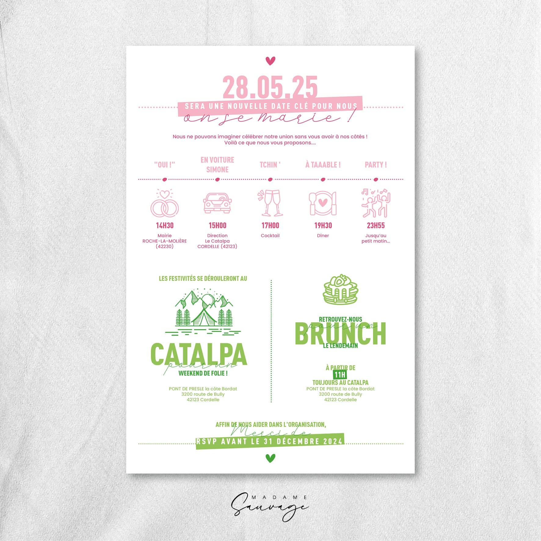 Faire-Part / POSTER de mariage - Get ready