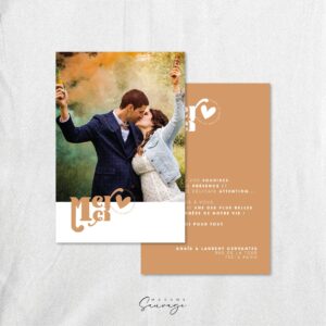 remerciements de mariage amour en barre foret