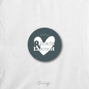 sticker mariage amour en barre foret