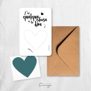 carte a gratter personnalisable carte blanche coeur vert