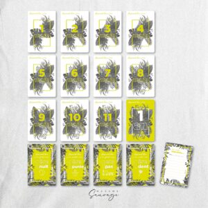 cartes etapes bebe ambiance tropicale