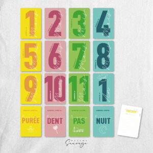 cartes etapes bebe get ready