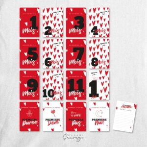 cartes etapes bebe love is all