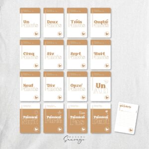 cartes etapes bebe amour en barre bling