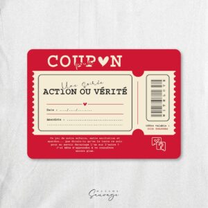 coupon pour une soiree action ou verite