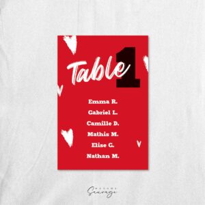 plan de table mariage love is all